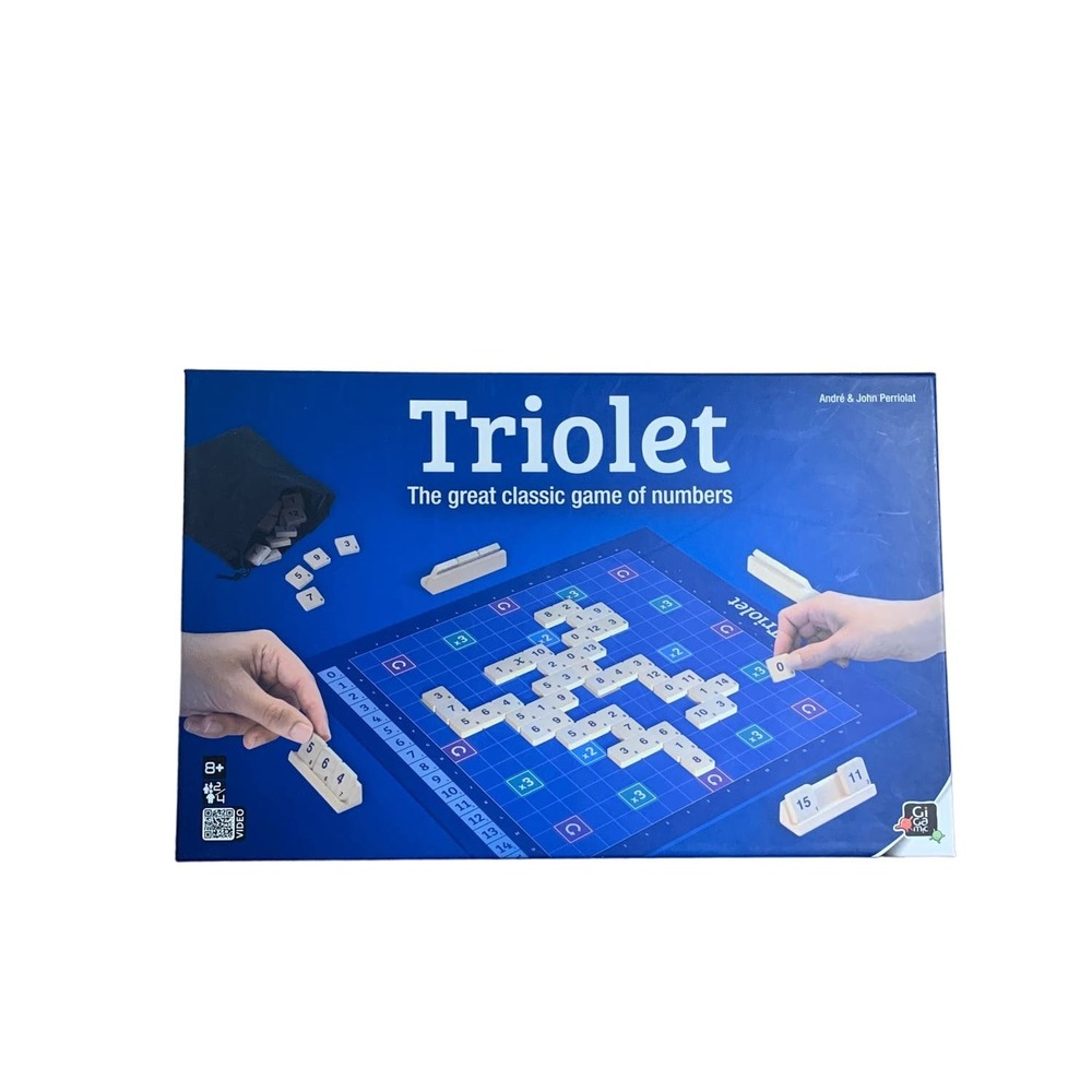 Triolet Number Tile Fun Family Board Game DJ 1996 Hachette Boardgames COMPLETE